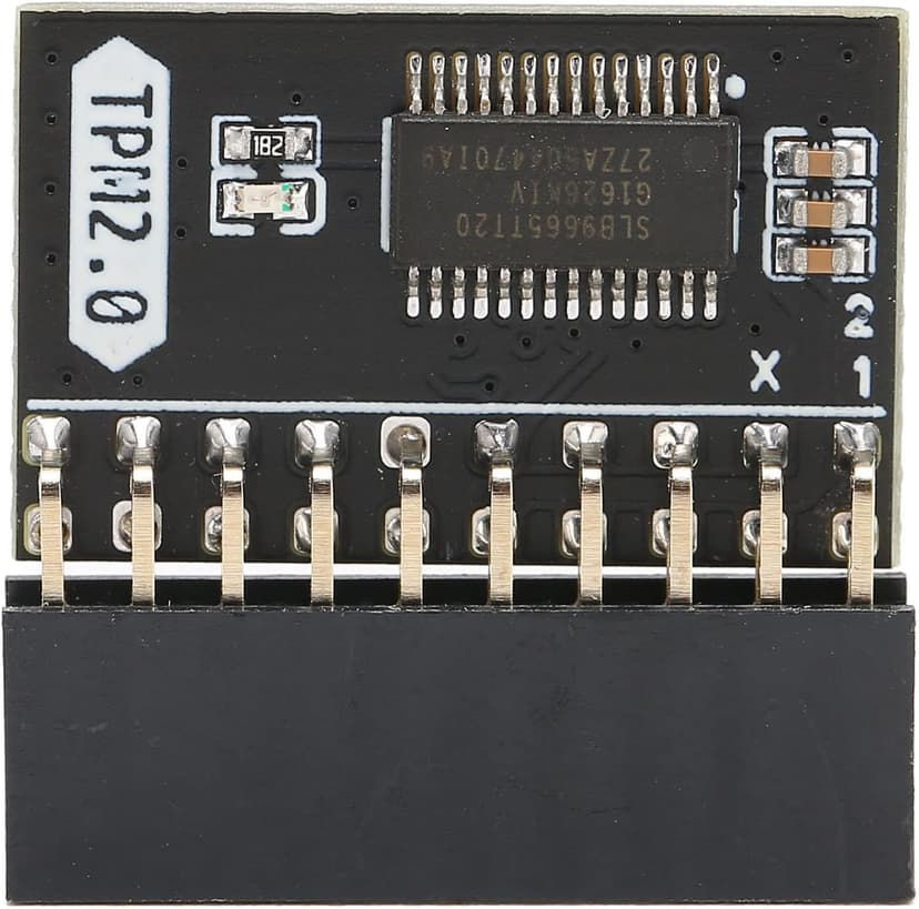 TPM 2.0 Module for Win11 for, 20Pin 2 10P Encryption Security Module, TPM 2.0 Module 2.54mm Pitch DDR4 Memory Module for Computer Motherboard