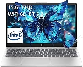 HP Laptop Computer for Home and Business Student, 15.6" FHD, Intel 4-Core Processor (Beat i3-1115G4), 32GB DDR4 RAM, 1TB PCIe SSD, WiFi 6E, Bluetooth 5.3, Type-C, HDMI, Windows 11 Pro, Tichang