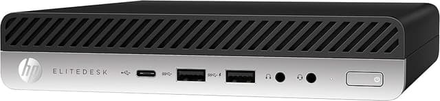 HP EliteDesk 800 G4 Desktop Mini PC, Intel Six Core i5 8500T 2.1Ghz, 32GB DDR4 RAM, 512GB NVMe M.2 SSD, WiFi, USB Type C, Windows 11 Pro (Renewed)