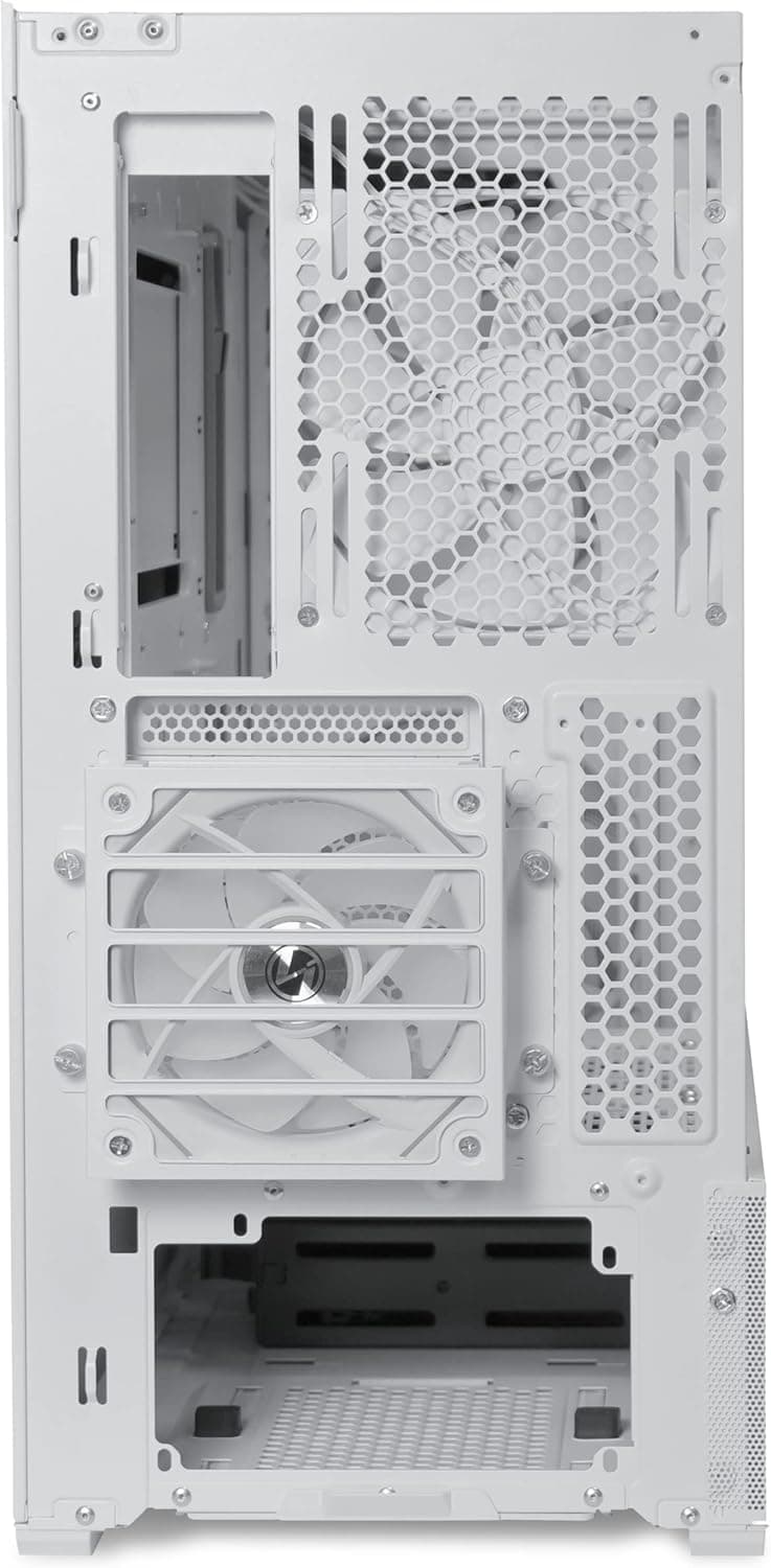 Lian Li Lancool 216 Mid-tower case with high cooling performance - Includes controller - dual front 160MM PWM fans and 1 rear 140MM PWM fan - Airflow focused - Up to 10 fans (CS-L216RCW-X White)