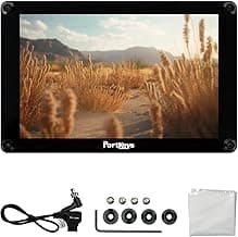 Portkeys HS8 Camera Field Monitor 8" 1100nit Brightness Dual NP-F Battery Plates 3D LUT 4K HDMI Input 3G SDI in/Out Aluminum Housing, VESA 100 x 100 Mounting Points