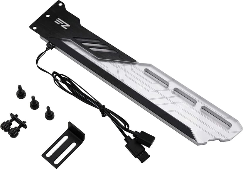 EZDIY-FAB RGB GPU Holder 5V 3-Pin Colorful RGB Graphics Card GPU Support Video Card Holder Bracket, Video Card Sag Holder/Holster Bracket- 309-1