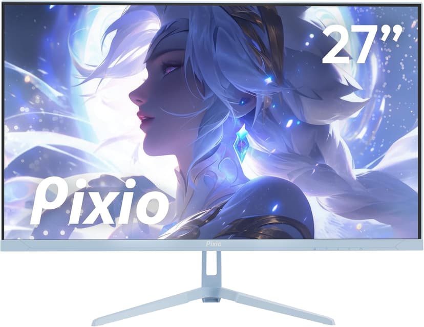 Pixio PX278 Wave Blue 27 inch 180Hz Refresh Rate FHD 1440p Resolution Fast IPS Panel 1ms GTG Response Time Blue Gaming Monitor with FreeSync