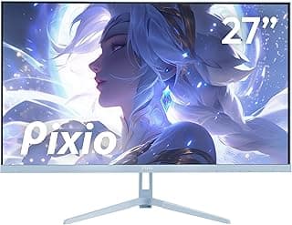 Pixio PX278 Wave Blue 27 inch 180Hz Refresh Rate FHD 1440p Resolution Fast IPS Panel 1ms GTG Response Time Blue Gaming Monitor with FreeSync