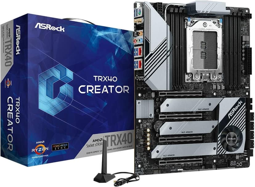 ASRock MB TRX40 Creator AMD Ryzen Threadripper sTRX4 TRX40 Max256GB DR4 ATX