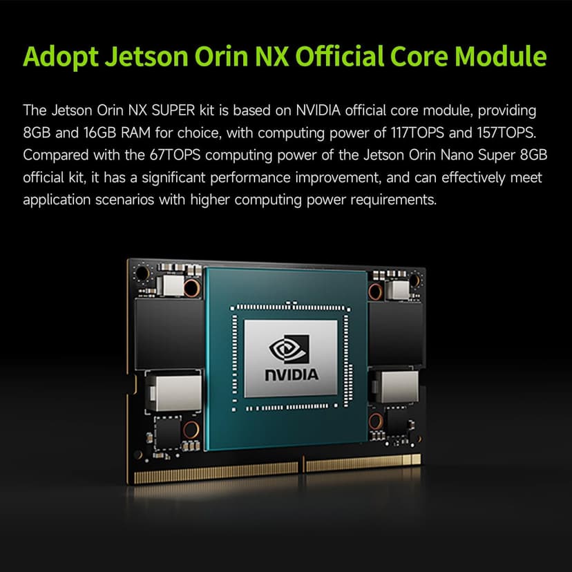 Yahboom Jetson Orin NX 8GB RAM Super Kit with Jetson Case, USB Microphone Camera, 256GB SSD Electronic Kit Intelligence ROS (Orin NX 8GB SUB Mini PC Kit)