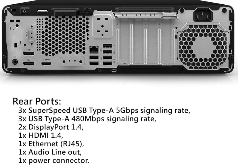HP Elite Desk 600 G9 SFF Business Desktop Computer, 16-core Intel Core i7-13700 Processor, 64GB DDR5, 1TB SSD, 2 Display Port + 1 HDMI, WiFi, RJ-45, Wired KB& Mouse, Windows 11 Pro