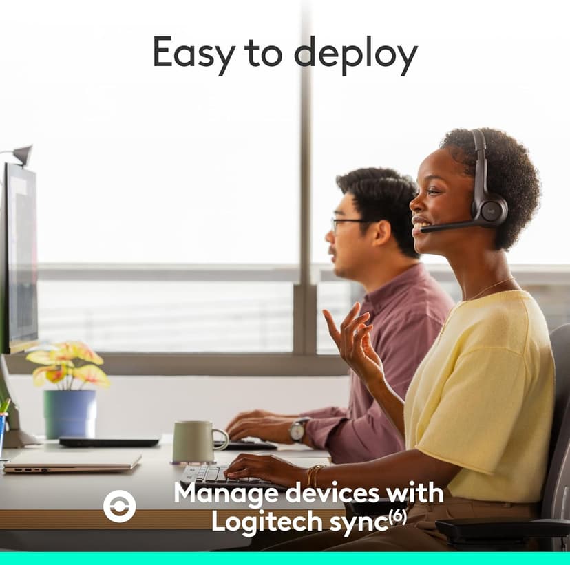 Logitech Zone 305 for Business, Wireless Bluetooth Headset with Microphone, for Microsoft Teams, Compatible with Windows, Mac, Chrome, Linux, iOS, iPadOS, Android