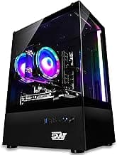 SAAV X1 Prebuilt Gaming PC Desktop with i5 3.4GHz CPU, 16GB RAM, GEFORCE GTX 750 GDDR5 GPU, 512GB NVME, WiFi 6, Bluetooth, Win 10, Mouse Keyboard, PC Gaming Computer Desktop, 1-Year Warranty