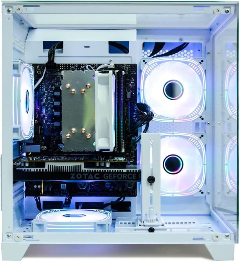 LXZ Gaming PC Desktop, I5-12400F, 2.5GHz, GeForce RTX 3050 6GB, 16GB DDR4 RAM, 1TB NVME SSD, for Gaming and Work, White