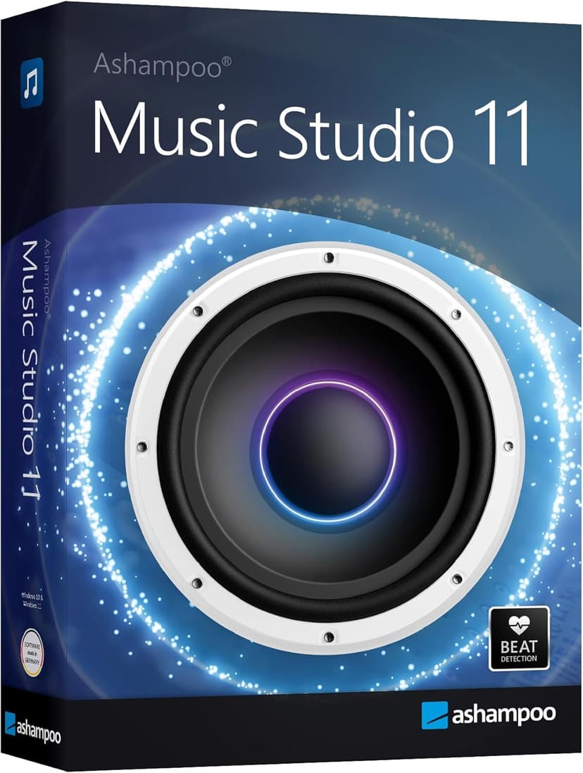 Music Studio 11 - Music software to edit, convert and mix audio files - Eight music programs in one for Windows 11, 10