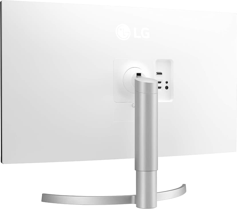 LG 32UN650-W Monitor 32" UHD (3840 x 2160) IPS Ultrafine Display, HDR10 Compatibility, DCI-P3 95% Color Gamut, AMD FreeSync, 3-Side Virtually Borderless Design, Height Adjustable Stand - Silve/White