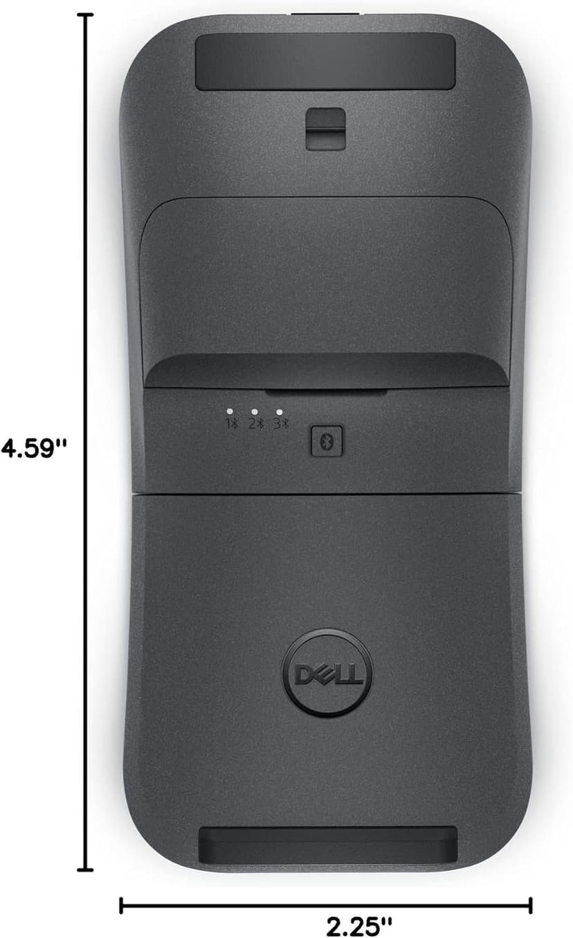 Dell MS700 Bluetooth Travel Mouse – Bluetooth 5.0, Microsoft Swift Pair/Dell Pair (Windows 10 & 11 only), Optical LED Sensor, Touch Scroll with latest Touch Controller - Black