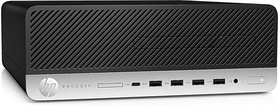 HP ProDesk 600 G4 SFF Desktop Computer, Intel Hexa Core i5-8500 3.0GHz, 16GB DDR4 RAM, 256GB PCIe SSD, Type-C, 2 Display Ports, Keyboard & Mouse, Black, Win 10 Pro (Renewed)
