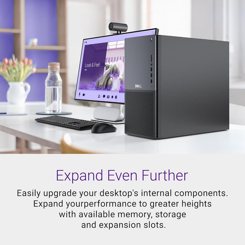 Dell Tower Plus EBT2250 Desktop - Intel Core Ultra 7 265, 1TB SSD, 32GB DDR5 RAM, Intel UHD, 1 Year Onsite Service & 6 Month Migrate, Windows 11 Home, 1-Year McAfee+Premium Protection - Black