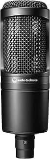 Audio-Technica AT2020 Cardioid Condenser Studio XLR Microphone, Ideal for Project/Home Studio Applications
