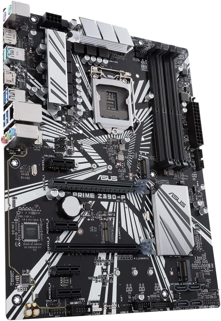 ASUS Prime Z390-P LGA1151 (Intel 8th and 9th Gen) ATX Motherboard for Cryptocurrency Mining(BTC) with Above 4G Decoding, 6xPCIe Slot and USB 3.1 Gen2