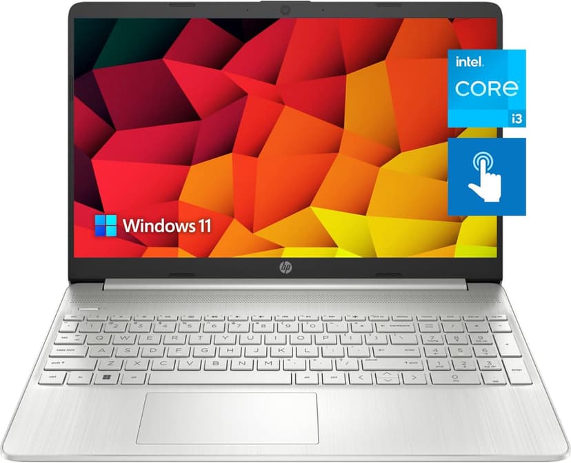 HP Pavilion 15.6" HD Touchscreen Anti-Glare Laptop, 16GB RAM, 256GB SSD Storage, Intel Core Processor up to 4.1GHz, Up to 11 Hours Long Battery Life, Type-C, HDMI, Windows 11 Home, Silver