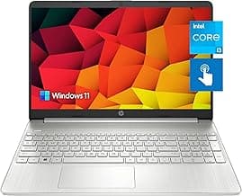 HP Pavilion 15.6" HD Touchscreen Anti-Glare Laptop, 16GB RAM, 256GB SSD Storage, Intel Core Processor up to 4.1GHz, Up to 11 Hours Long Battery Life, Type-C, HDMI, Windows 11 Home, Silver