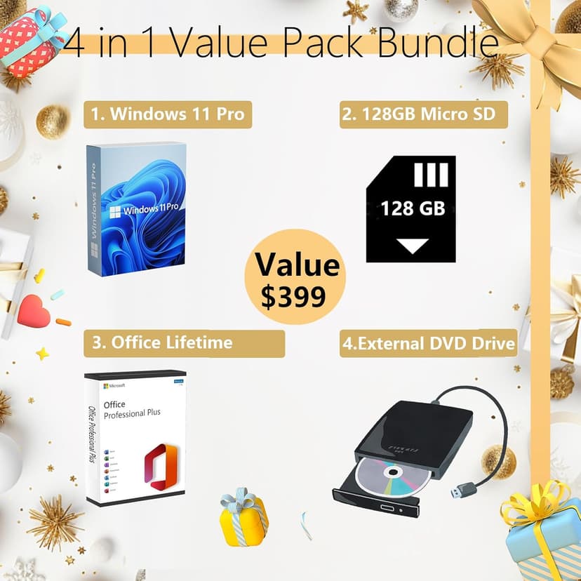 HP 21.5-inch All-in-One Desktop PC - w/Office 2024 Lifetime, Free CD/DVD Drive - FHD Display, Intel Celeron Processor, Wi-Fi 6, HDMI, HD Webcam, Windows 11 Pro(32GB RAM, 1TB SSD)