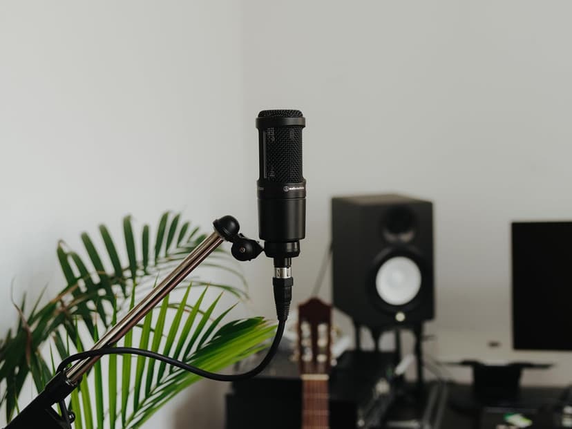 Audio-Technica AT2020 Cardioid Condenser Studio XLR Microphone, Ideal for Project/Home Studio Applications