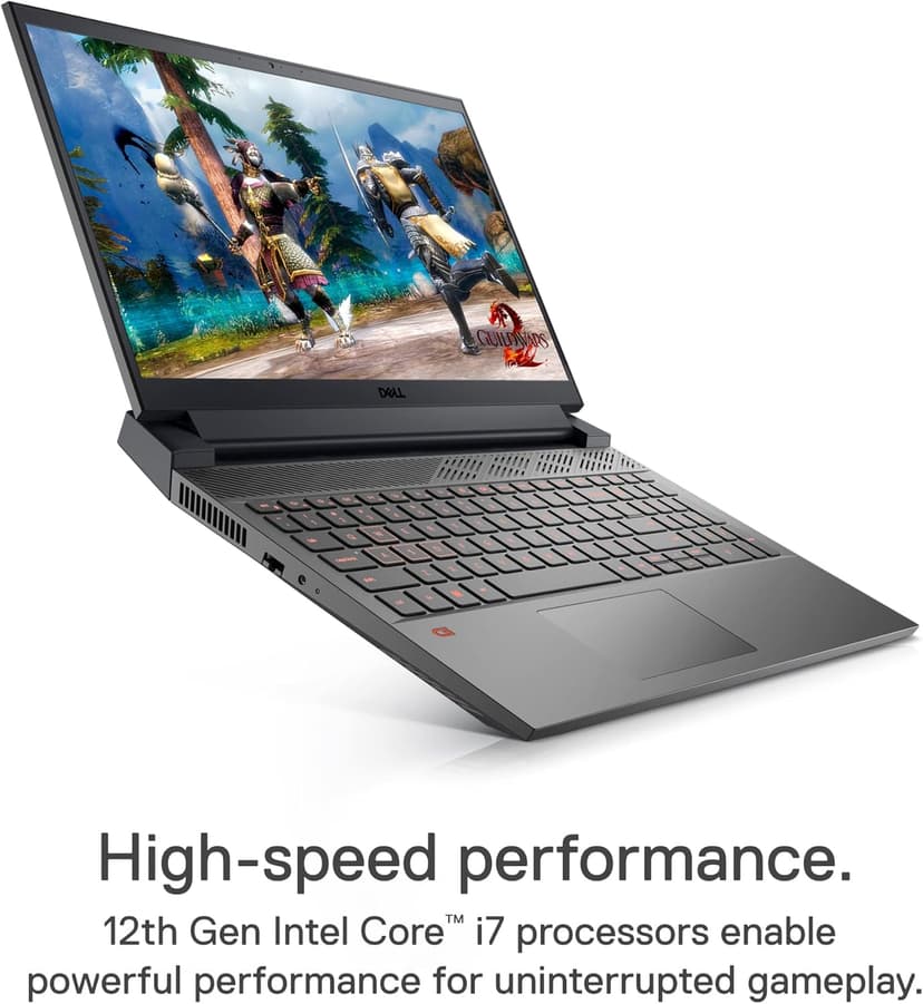 Dell G15 5520 15.6 Inch Gaming Laptop – 1080p FHD 120Hz Display, Intel Core i7-12700H, 16GB DDR5 RAM, 512GB SSD, NVIDIA Geforce RTX 3060 6GB GDDR6, Intel Wi-Fi 6, USB C, Windows 11 – Dark Shadow Grey
