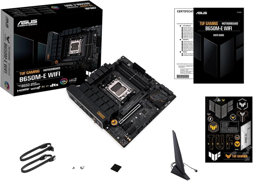 Micro Center AMD Ryzen 7 9700X CPU Processor with ASUS TUF Gaming B650-E WiFi AMD B650 AM5 ATX Motherboard