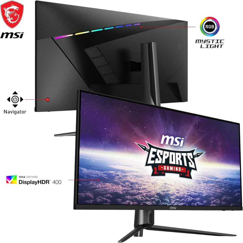 MSI MAG401QR, 40" Gaming Monitor, 3440 x 1440(UWQHD), IPS, 155Hz, FreeSync Premium, HDR400, HDMI, Displayport, USB C, Tilt,Black