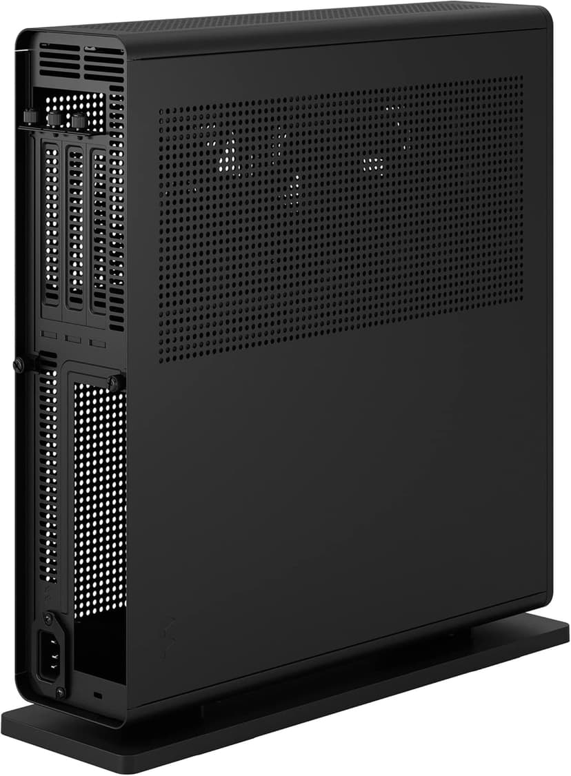 Fractal Design Ridge Black - PCIe 4.0 Riser Card Included - 2X 140mm PWM Aspect Fans Included - Type C USB - m-ITX PC Gaming Case