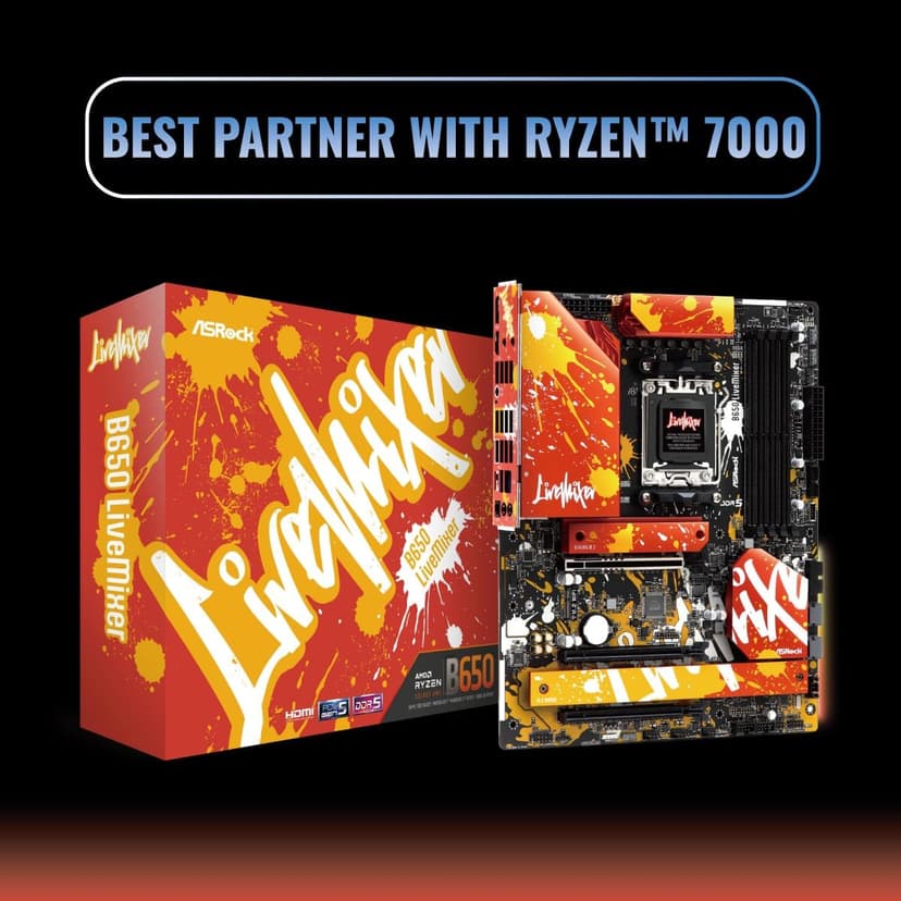 ASRock B650 LIVEMIXER AM5 DDR5 Motherboard