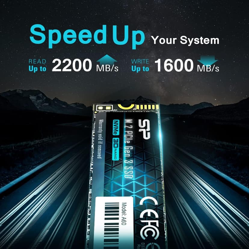 Silicon Power 1TB - NVMe M.2 PCIe Gen3x4 2280 SSD (SP001TBP34A60M28)