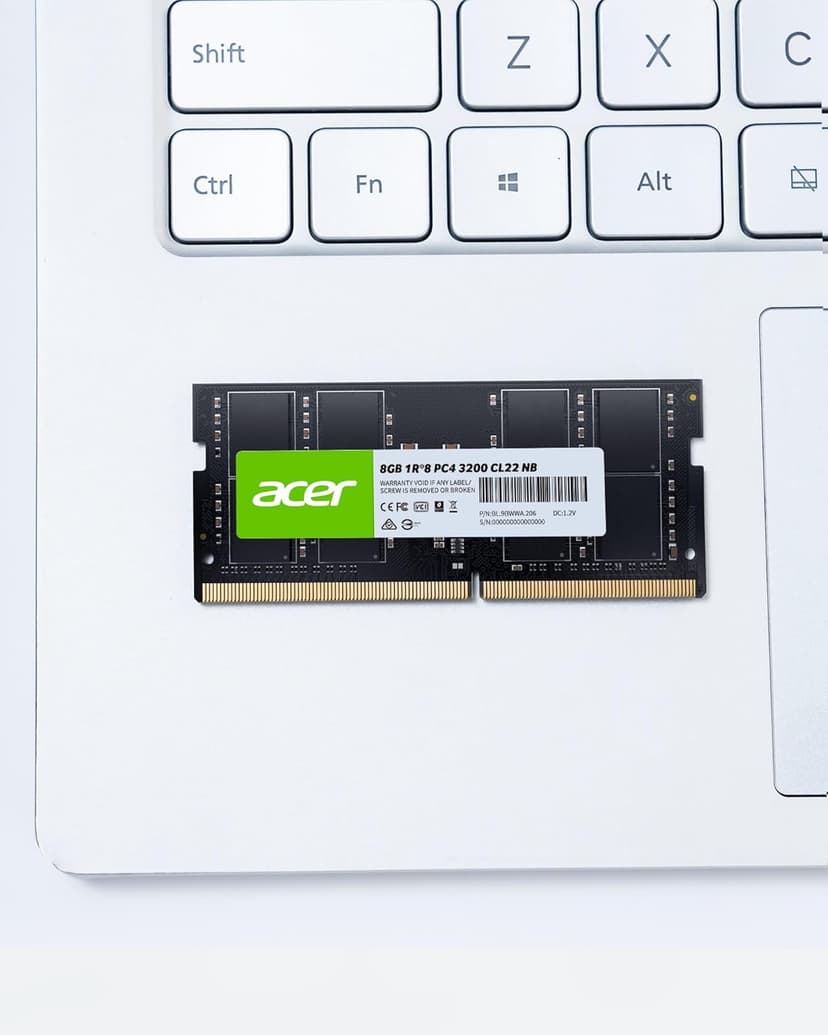 Acer SD100 8GB RAM DDR4 (1x8GB) Laptop Ram 3200 MHz SODIMM PC4-2500 CL22 Memory 1.2v - BL.9BWWA.206