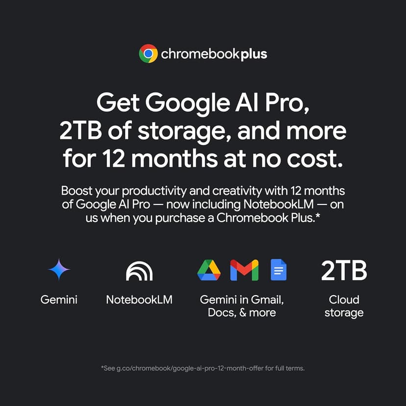 Acer Chromebook Plus 514 Laptop with Google AI – 14" Full HD 1920 x 1080 IPS Display | Intel Core i3-N305 | 8GB LPDDR5 | 128GB SSD | Wi-Fi 6E | FHD Camera | Chrome OS | CB514-4H-38JA