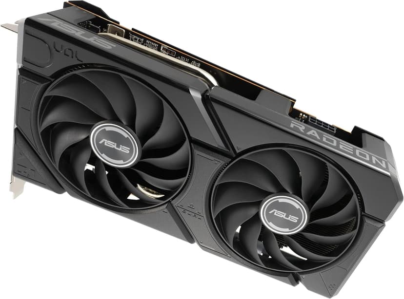 ASUS Dual Radeon™ RX 7600 EVO OC Edition 8GB GDDR6 (PCIe® 4.0, 8 GB GDDR6, HDMI® 2.1, DisplayPort™ 1.4a, 2.5-Slot Design, Axial-tech Fans, GPU Tweak III)