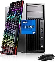 HP Z240 Tower Workstation Desktop Computer, Intel Core i7-6700, 16GB DDR4 RAM 1TB SSD, 2 DisplayPort, WiFi, Bluetooth, Keyboard&Mouse, Windows 10 Pro (Renewed)