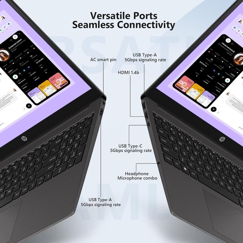 HP 255 G10 Laptop for Home or Work, 32GB RAM, 1TB SSD, 15.6" Full HD, Ryzen 3 7330U (Beat Intel i5-1135G7), HDMI, USB-C, Windows 11 Pro, Business and Fun Ready