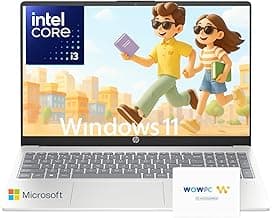 HP 2025 Pavilion 15.6 FHD (1920 x 1080) Laptop Computer • Intel 8-Cores CPU • 32GB RAM • 1TB SSD • Fast Wi-Fi 6 • Fingerprint Reader • WOWPC Recovery USB • Win 11 Home with Microsoft Office Suite