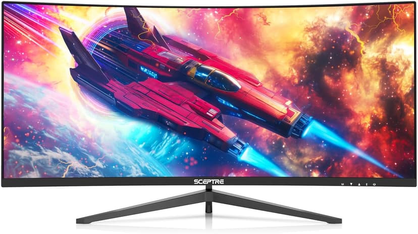 Sceptre New Curved 30-inch Gaming Monitor 200+Hz Build-in Speakers 2560 x 1080p HDMI x2 DP x2 2025