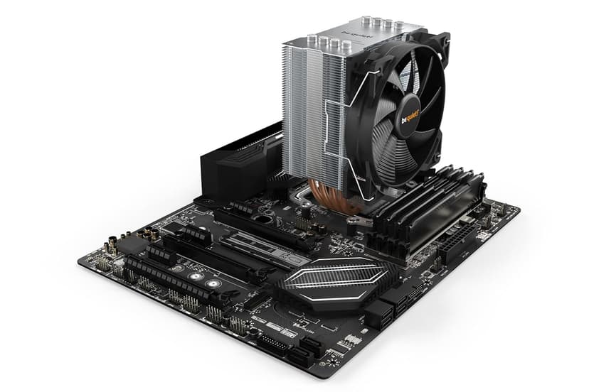 be quiet! Pure Rock Pro 3 LX CPU Air Cooler | 6 High Performance 6mm Heat Pipes with HDT Technology | 120mm Quiet ARGB PWM Fan | AMD:AM4 AM5/Intel LGA 1700/1150/1151/1200 | Black | BK043