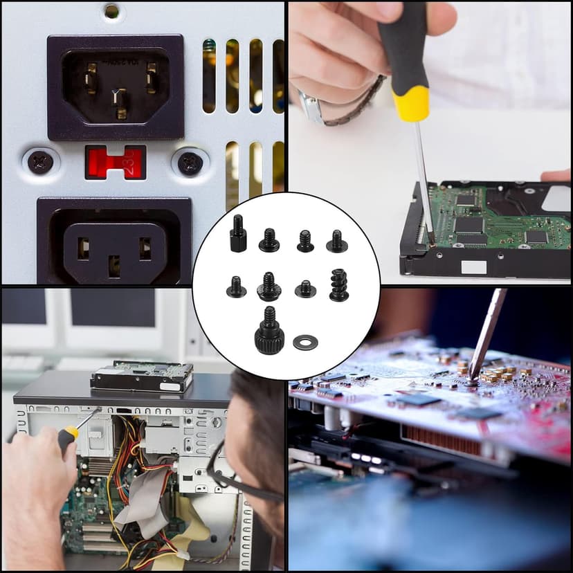 420pcs Computer Screws, Motherboard Standoffs Kit for Motherboard Laptop Computer Case PC Fan HDD SSD Hard Drive Computer Fan Replacement Screws