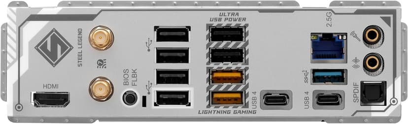 ASRock X870 Steel Legend WiFi 7 AMD Ryzen Socket AM5 ATX Motherboard DDR5 DIMMs 8000 MHz 256 GB SATA3 6.0 Gb/s USB4 M.2