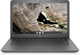 HP Chromebook 14A G5 Laptop 14" HD 1366 x 768 AMD A4-9120C Processor AMD Radeon R4 Graphics 4GB DDR4 RAM 32GB eMMC 1.6 GHz Chrome OS Wi-Fi Bluetooth Natural Silver (Renewed)