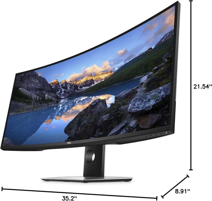 Dell U-Series 38" 4K UHD 1600p Ultra Wide Screen LED-Lit Monitor (U3818DW), Black