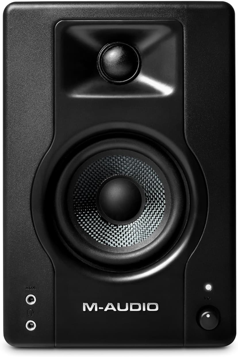 M-Audio BX3 3.5" Studio Monitors, HD PC Speakers for Recording and Multimedia with Music Production Software, 120W, Pair, Black
