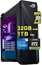 ASUS ROG Strix G16CH Gaming Desktop Intel 16-core i7-13700F (Beats i9-12900F) 32GB RAM 1TB SSD Geforce RTX 4060 Ti Dual 8GB Aura Sync Lighting 750W PSU (80+ Gold) Win11 w/ICP Accessory