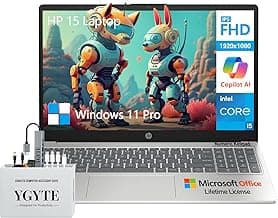 HP 2025 15 Laptop Computer, 15.6" FHD College Students Business Laptop, Intel Core i5 (10 Cores), 40GB RAM 1TB SSD+512GB Docking Set, Windows 11 Pro Lifetime Office, 10-Key Number Pad