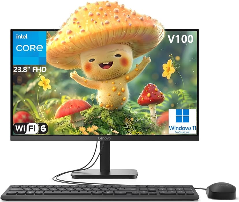 Lenovo 24" All-in-One Desktop Computer for Home Office, Intel 4-Core Processor (Beat i3-1110G4), FHD Display, 16GB DDR4 RAM, 1TB PCIe SSD, WiFi 6, Bluetooth, Business AIO, Windows 11 Pro, Vent-Hear