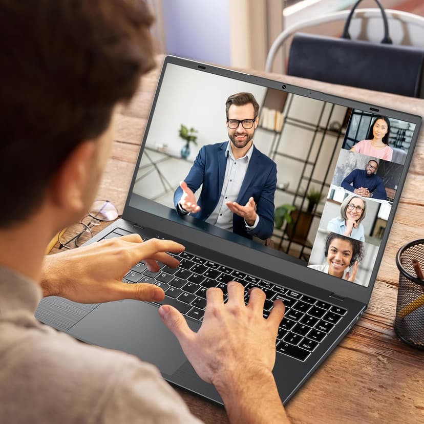 Windows11 Intel Laptop 15.6”HD Display（Celeron N5095）16GB RAM 256GB SSD Storage，With Free Office 2024 | Fingerprint Unlock | Privacy Camera | Backlit Keyboard，Suitable for Student and Business