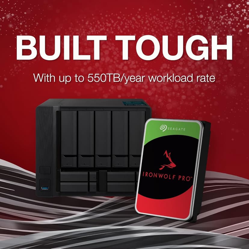 Seagate ST20000NE000 IronWolf Pro 20TB NAS Internal Hard Drive HDD – CMR 3.5 Inch SATA 6Gb/s 7200 RPM (Renewed)
