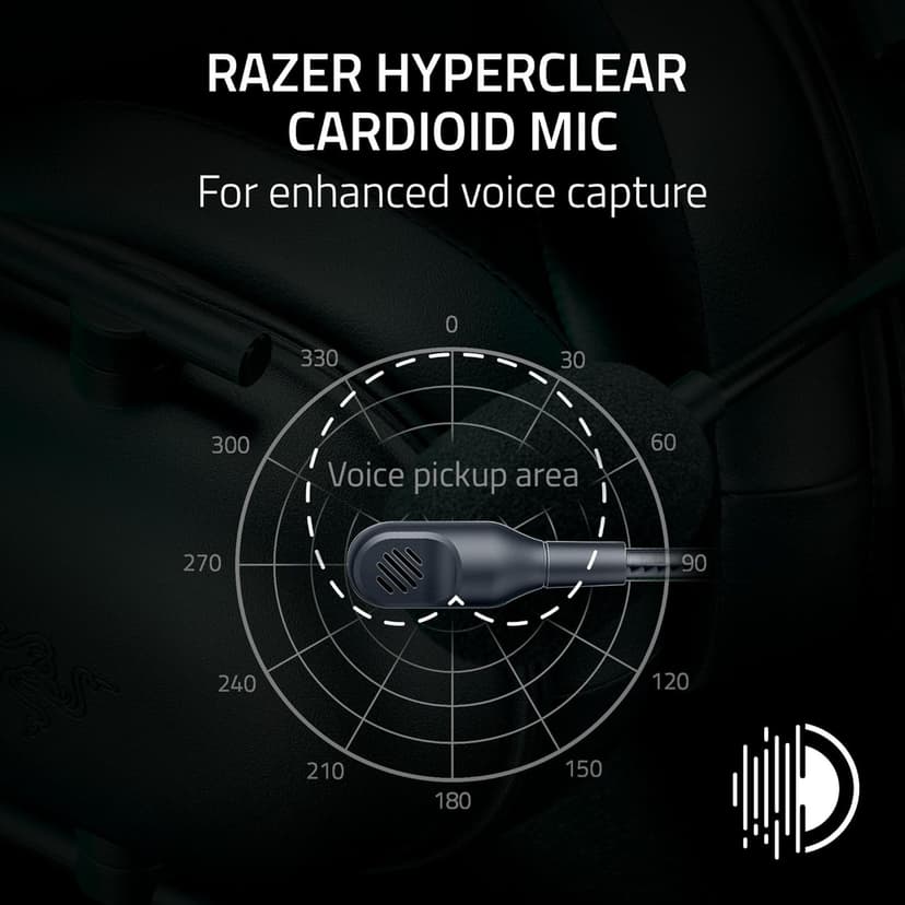 Razer BlackShark V2 X Xbox Gaming Headset: 50mm Drivers - Cardioid Mic - Lightweight - Comfortable, Noise Isolating Earcups - for Xbox Series X, Series S, PS5, PC, Switch via 3.5mm Audio Jack - Black
